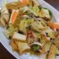 ヌーシ's cooksnap of when they made *♡°キャベツと厚揚げde野菜炒め°♡*.