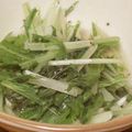 れのっち's cooksnap of when they made たっぷり食べられるよ♡水菜のにんにく炒め.