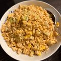 猫リン's cooksnap of when they made 米無しヘルシー♡明太子バターお豆腐炒飯.