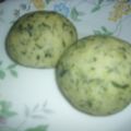 白いぐれーぷ's cooksnap of when they made 小松菜と豆腐のふわふわパン♡.