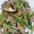 ありみれさん's cooksnap of when they made にんにくの芽と牛肉の炒めもの.