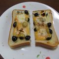 よちりん's cooksnap of when they made 黒豆×チーズ×スキムミルクのトースト.
