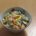 もんしゅしゅ's cooksnap of when they made 簡単カニカマきゅうりエッグのサラダ♥.
