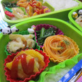 上野食堂's cooksnap of when they made お弁当に＊ちくわとチーズのクルクル焼き.