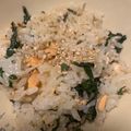 もものすけのまま's cooksnap of when they made 簡単！鮭缶炊き込みご飯.