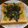 アラケイ's cooksnap of when they made とろ旨☆鮭フレーク＆アボカドトースト.