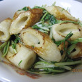 るなちい's cooksnap of when they made 簡単！ちくわ水菜炒め.