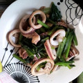 みすきび's cooksnap of when they made ☆イカと小松菜の炒め物☆.