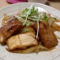 nonopo's cooksnap of when they made 厚揚げのポークチャップ風.