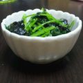 ゆかぴん☆★☆'s cooksnap of when they made ラディッシュの葉と海苔のナムル風.