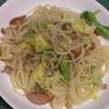 くまたろww's cooksnap of when they made 春キャベツのペペロンチーノ.