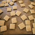 mikamika's cooksnap of when they made ノンオイル！おからきなこバナナせんべい☆.