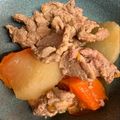 ひなコアラ's cooksnap of when they made 【活力鍋】豚こま大根人参煮物.