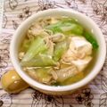 ★しょーこ★'s cooksnap of when they made レタス・えのき・豆腐のコンソメスープ.