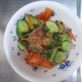 あさぷっちょ's cooksnap of when they made きゅうりとベーコンのおかか炒め.