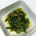 あい葉's cooksnap of when they made 小松菜となめ茸の金ごますりごま風味♪♪.