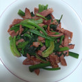 テヨン☆☆☆'s cooksnap of when they made ほうれん草とベーコンの炒め.