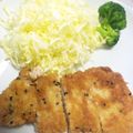 emi&misaki's cooksnap of when they made ☆黒ごまサクサク衣deカジキのごまカツ★.