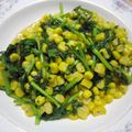 めろんぱん999's cooksnap of when they made 春菊とコーンのバター炒め♪アジア風味♪.