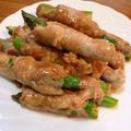 月見なっとう's cooksnap of when they made 焼き肉のタレで簡単♪アスパラの肉巻き.