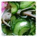 もこしお's cooksnap of when they made わかめときゅうりの酢の物＆じゃこ天♪.