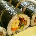 maryosato's cooksnap of when they made 金ごまいかなご佃煮の巻き寿司.