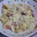 らーーぶ's cooksnap of when they made じゃがいもとベーコンのマヨチーズ焼き.