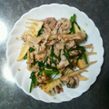 ﾏｰﾗﾎﾞ's cooksnap of when they made たけのこと豚肉のネギ塩タレ炒め.