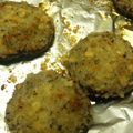 sacnyan's cooksnap of when they made 椎茸のファルシー ガーリックバター風味.