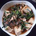 ばぁこ☆'s cooksnap of when they made 簡単！肉ミンチとニラ豆腐☆.