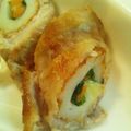 ぼーるおえかき's cooksnap of when they made 簡単！ちくわしそチーズ肉巻き.