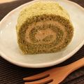 Oishiキッチン♡'s cooksnap of when they made はんなり♥抹茶＆きな粉の和づくしロール♡.