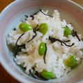 おぶうさま's cooksnap of when they made 枝豆と塩昆布の混ぜご飯.