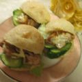 miyuki12's cooksnap of when they made ぶりのあらほぐしサンド。.