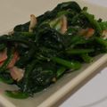 さと＠花嫁修業中's cooksnap of when they made 簡単♪ほうれん草＆ベーコンのチーズ炒め.