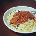 ジョルナダ比呂's cooksnap of when they made ナスベーコンのトマトソースパスタ.