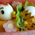 Nekozame's cooksnap of when they made キャラ弁＊チーズとハムの可愛いお花.