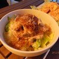 おさるの相談所's cooksnap of when they made キャベツと豚肉の梅肉おかか和え.