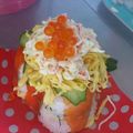 イシス女神's cooksnap of when they made スモークサーモンの押し寿司.
