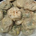 ｐｏｍｕｎ's cooksnap of when they made 皮も手作り「海老ニラ饅頭」.