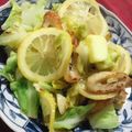 羽尼うに's cooksnap of when they made 簡単夕飯★キャベツと竹輪のレモンバター炒.