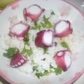 白いぐれーぷ's cooksnap of when they made ✿たこ梅ちらし寿司✿茗荷酢飯で.