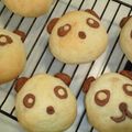 カマダム's cooksnap of when they made パンミックスを使って簡単パンダパン作り方.