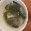 chica33's cooksnap of when they made ニラとしめじと卵のスープ.