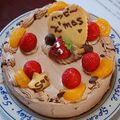 hana86686's cooksnap of when they made 濃厚チョコケーキ☆クリスマス.