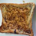 himeღ's cooksnap of when they made ピーナツバター風味☆きなこトースト.