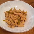 RYOSHUN's cooksnap of when they made ふきと凍み豆腐（高野豆腐）の炒め煮.