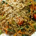 ごはんが好き's cooksnap of when they made 小松菜とプチトマトのチャプチェ.