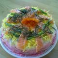 mario大好き's cooksnap of when they made ひな祭りにちらし寿司ケーキ.