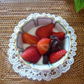 クレイプメートル's cooksnap of when they made 美容にも☆　いちごとあんこのヨーグルト.